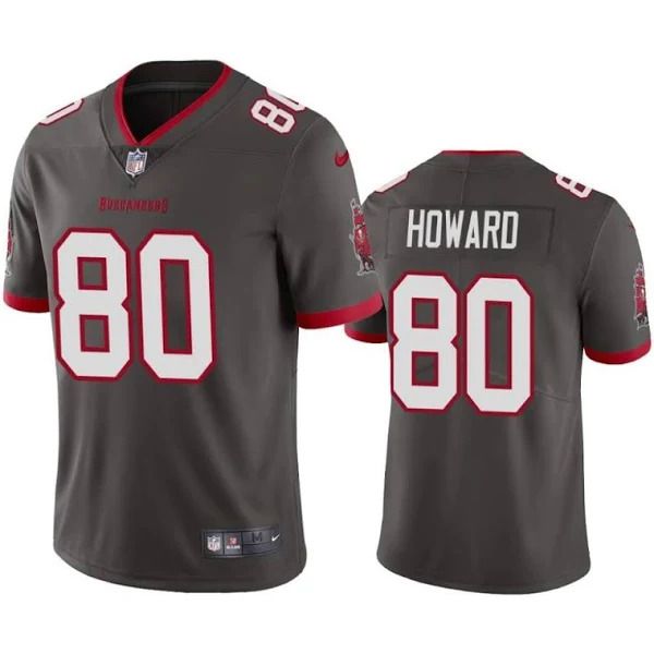 Men Tampa Bay Buccaneers 80 O.J. Howard Nike Grey Vapor Limited NFL Jersey